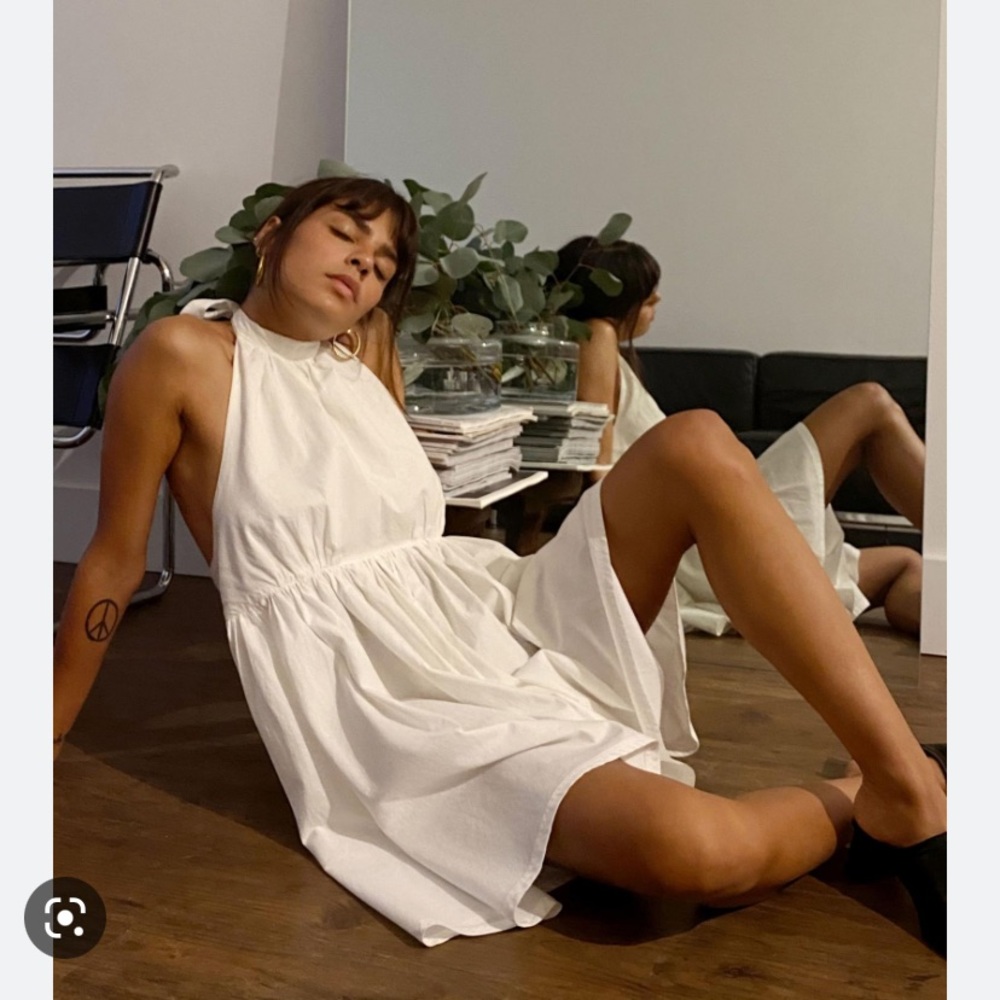 Urban Outfitters Mademoiselle Mock-neck Halter Dress